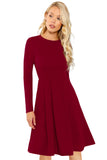 Tfunny Fashion Full Sleeve Knee Long Flared Western Skater Dress