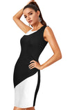 Tfunny Fashion Women’s Sleeveless Knee Long Onepiece Bodycon Dress